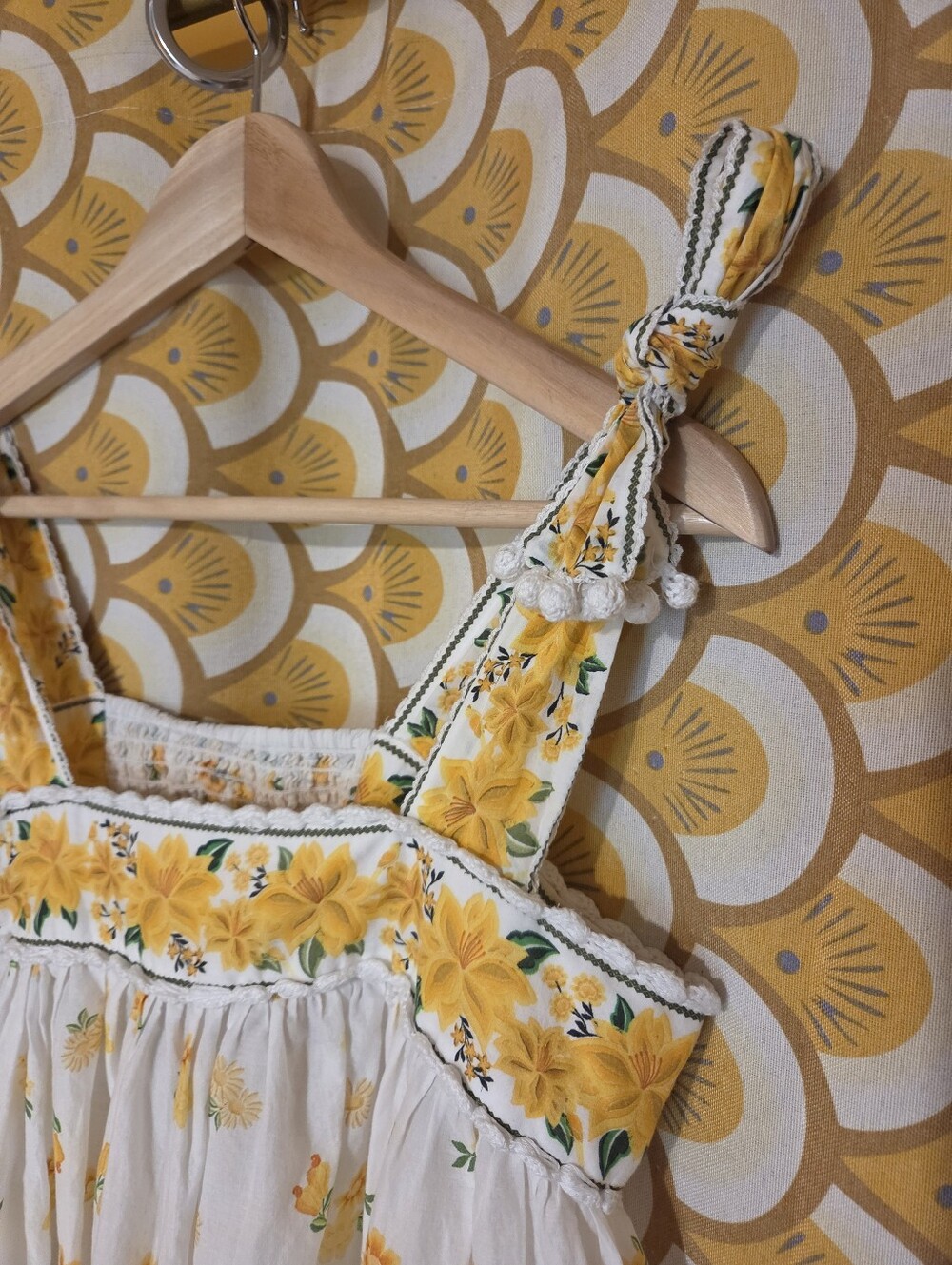 Farm Rio Azaleia Floral Mini Tie Shoulder Dress - Picture 3 of 8